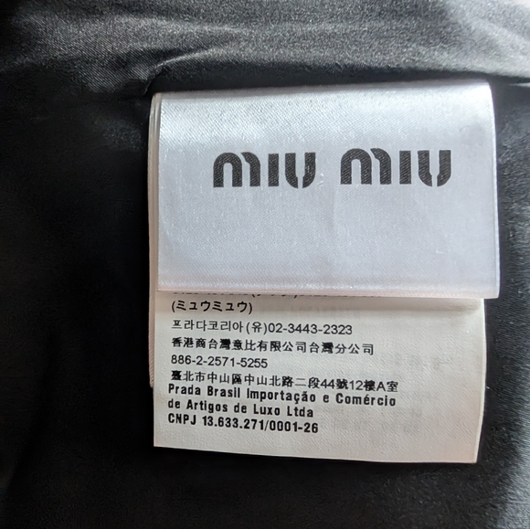 NWT Miu Miu | Black Nappa Leather Scallop Mini Skirt IT40 US4 (MPD632) - Picture 6 of 13
